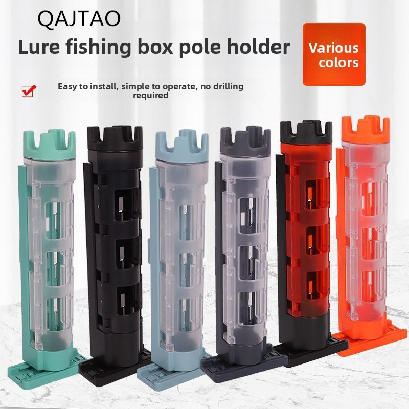 Fishing Rod Case - QAJTAO Boîte de pêche multifonctionnelle portable,