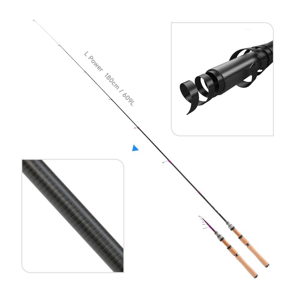 Canne à pêche L Action dédiée  - Fishing Rod Carbon Fiber avis et prix